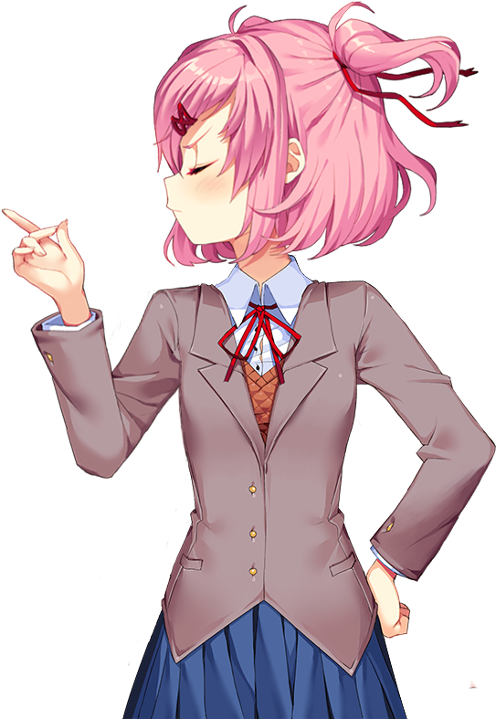 Doki Doki Literature Club Character Pose