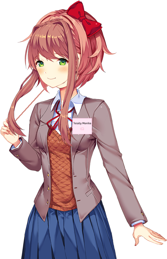 Doki Doki Literature Club Monika Character