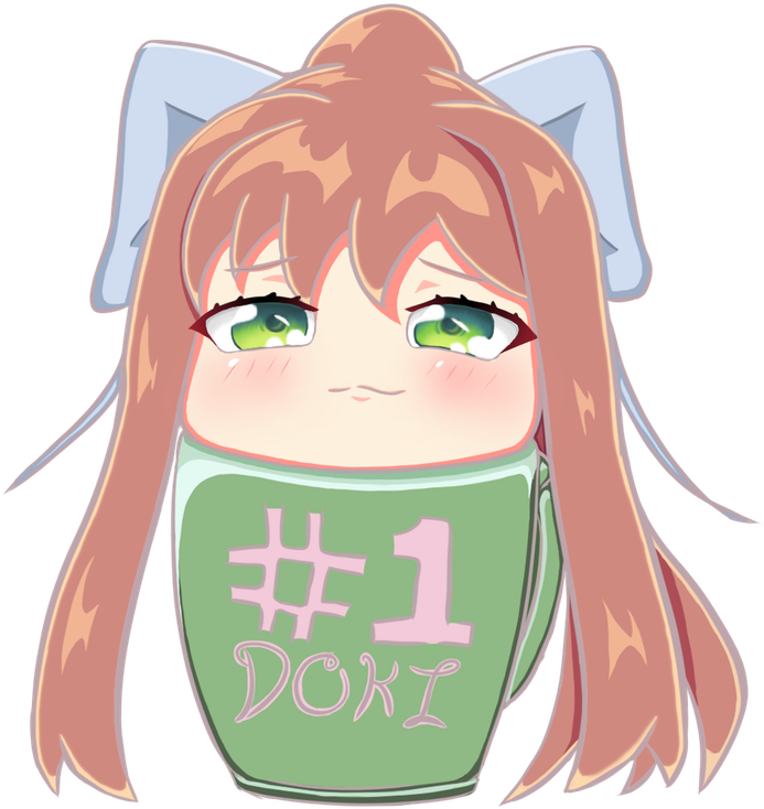 Doki Doki Literature Club Monika Chibi