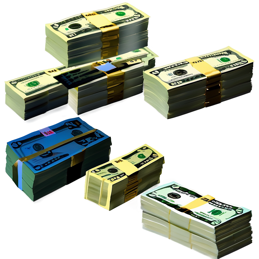 Dollar Bills Stack Side View Png 79