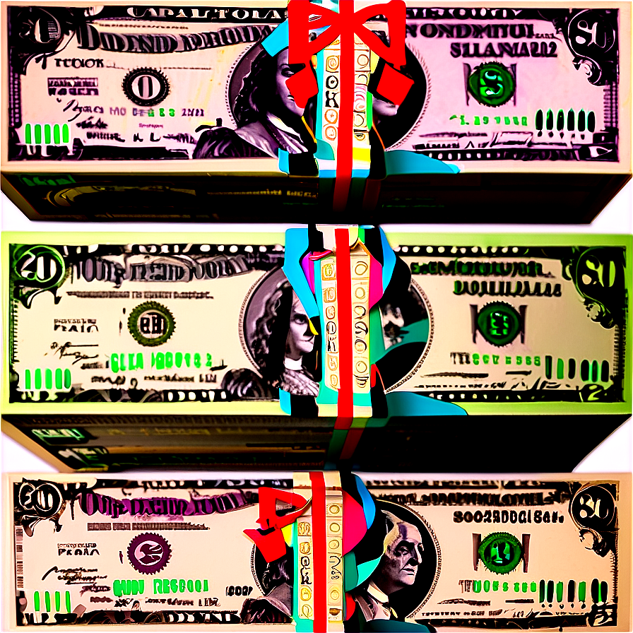 Dollar Bills Stack Side View Png 97