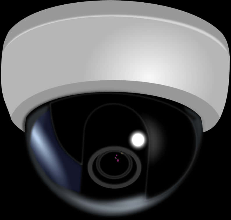 Dome Security Camera Illustration