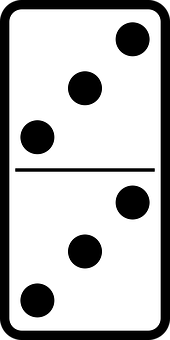 Domino Fiveand Four PNG with transparent background