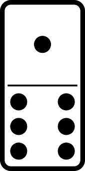 Domino Tile16 PNG with transparent background