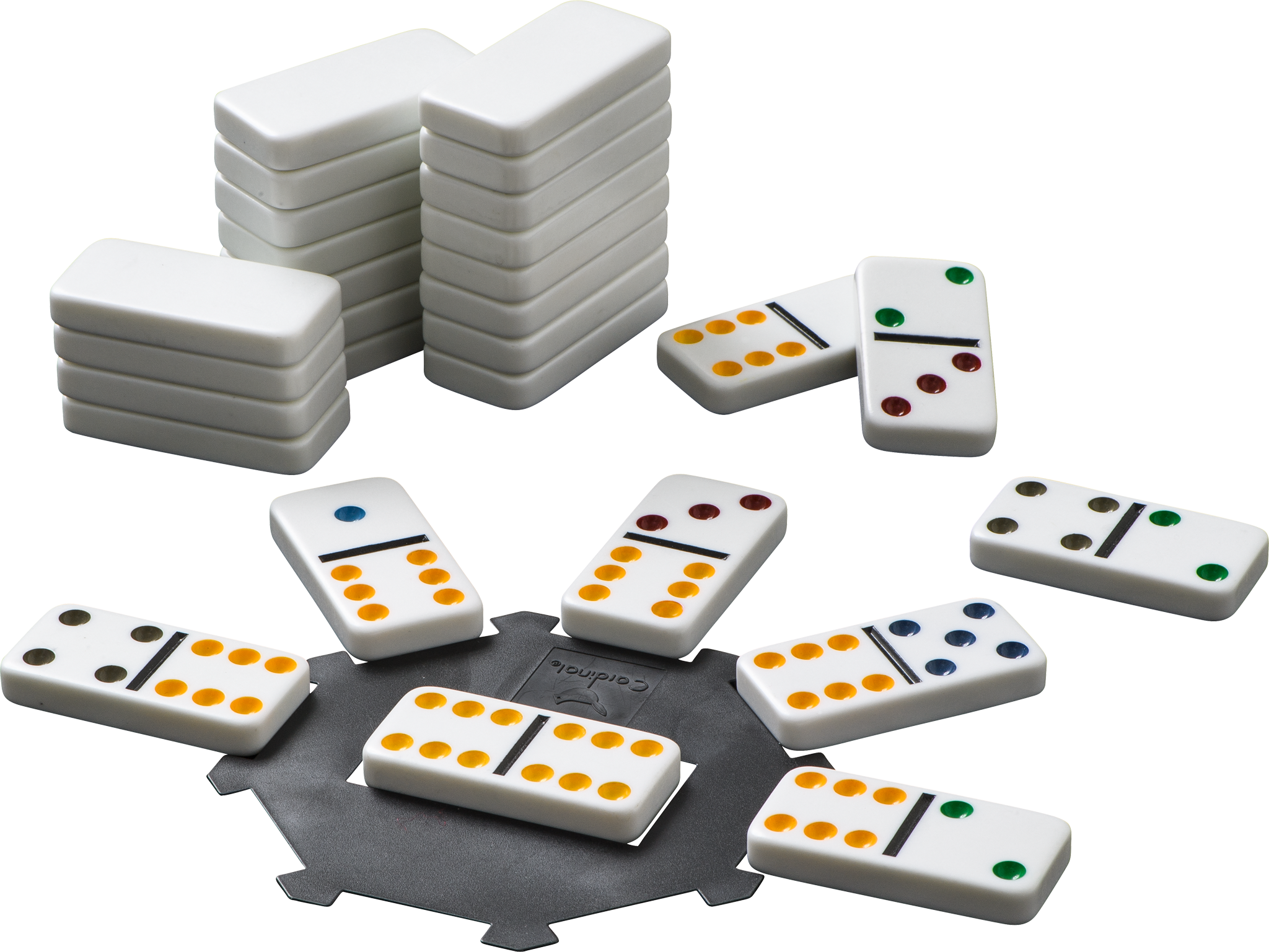 Dominoes Game Pieces Scattered