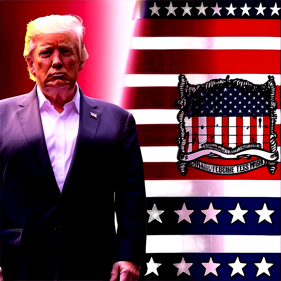 Donald Trump American Flag Png Wtc