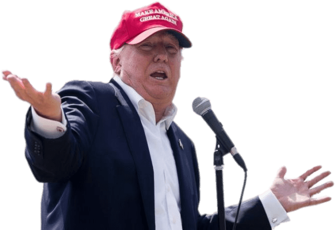 Donald Trump At Rally - Iowa Trump, HD Png Download PNG with transparent background