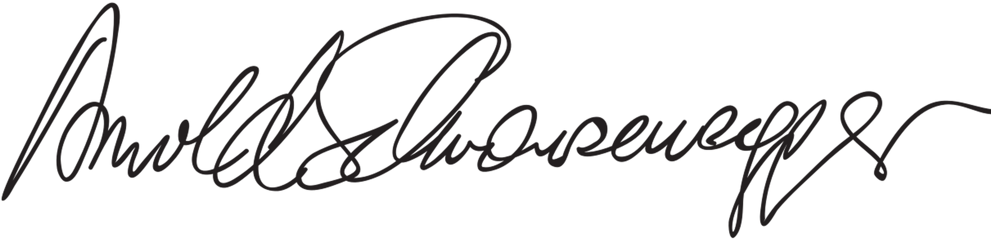 Donald Trump Signature Png - Firma De Arnold Schwarzenegger, Transparent Png PNG with transparent background