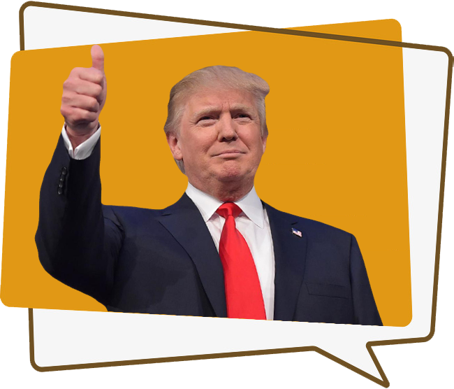 Donald Trump Thumbs Up Gesture