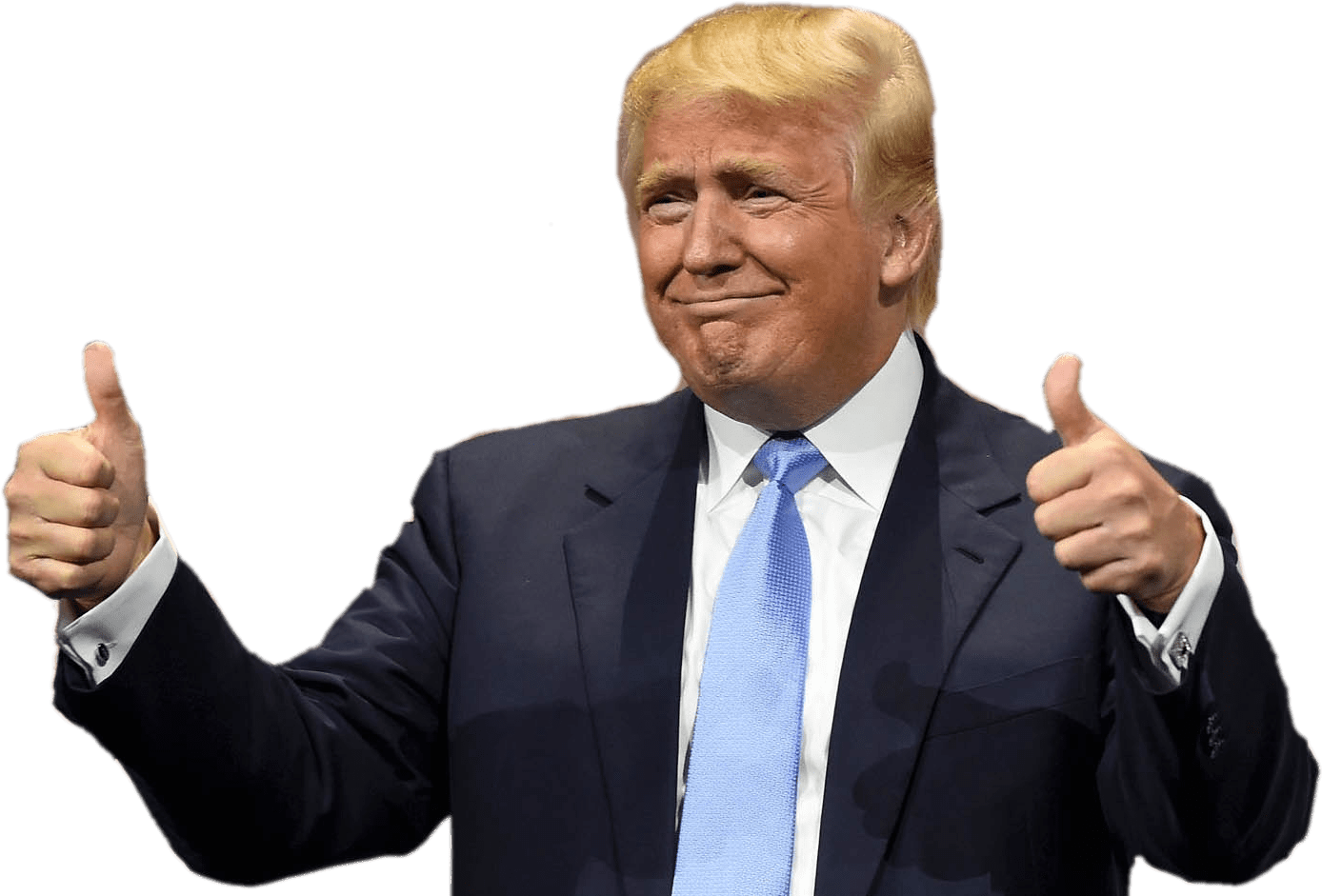 Donald Trump Thumbs Up Gesture