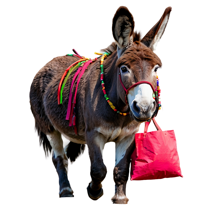 Donkey Carrying Bags Png Jgf