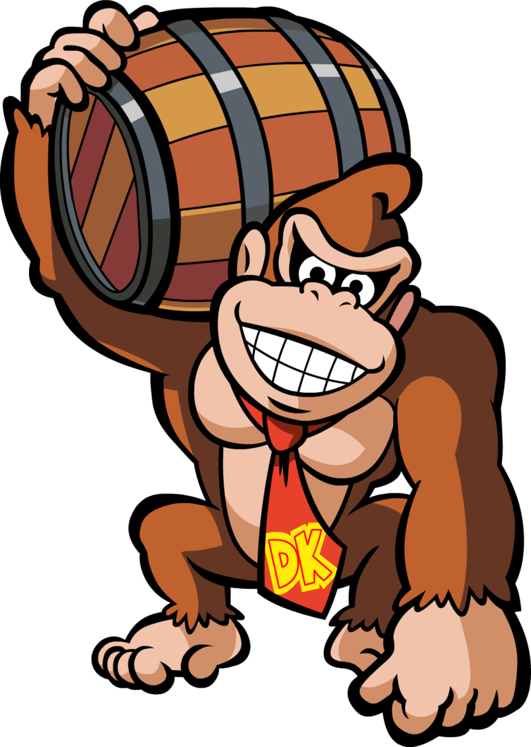 Donkey Kong Barrel Pose