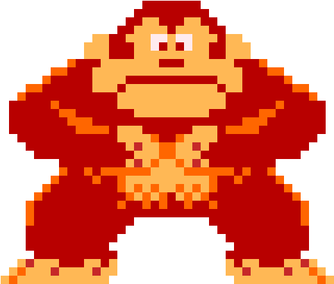 Donkey Kong Classic Pixel Art