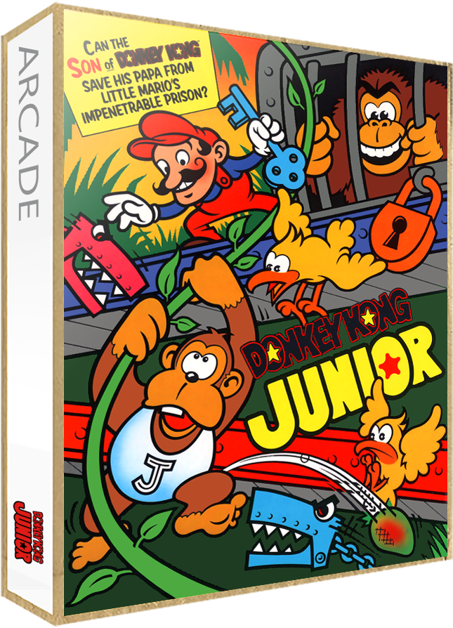 Marquee Donkey Kong Junior - Donkey Kong Jr Mame, HD Png Download PNG image with a transparent background, free high-resolution download