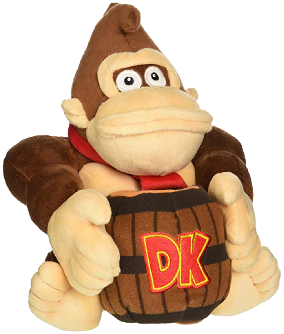 Donkey Kong Barrel 8-inch Plush - Nintendo Plush Donkey Kong, HD Png Download PNG image with a transparent background, free high-resolution download
