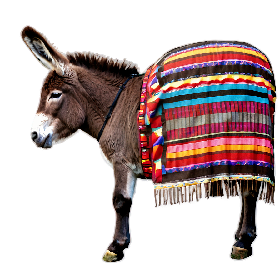 Donkey With Blanket Png 30