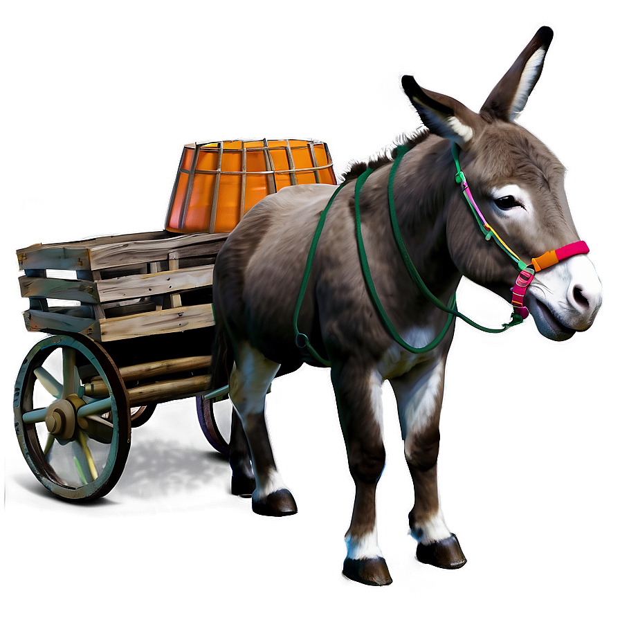 Donkey With Cart Png Cph