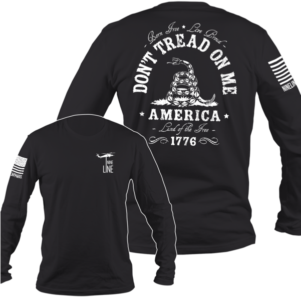 Dont Tread On Me America Long Sleeve Shirt