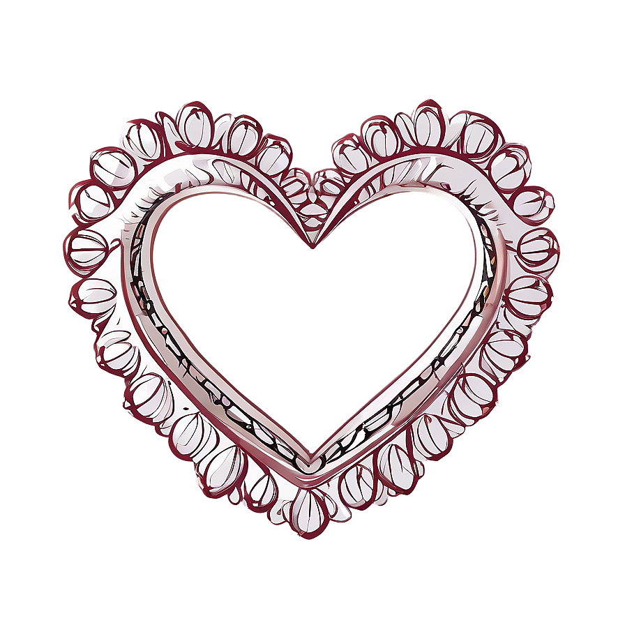 Doodle Heart Frame Png Aaq