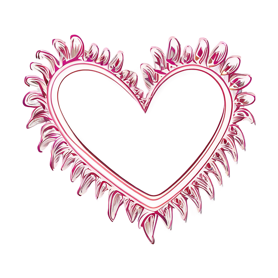 Doodle Heart Outline Png Xhw20