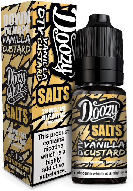 Doozy Salts Vanilla Custard E Liquid, HD Png Download PNG image with a transparent background, free high-resolution download