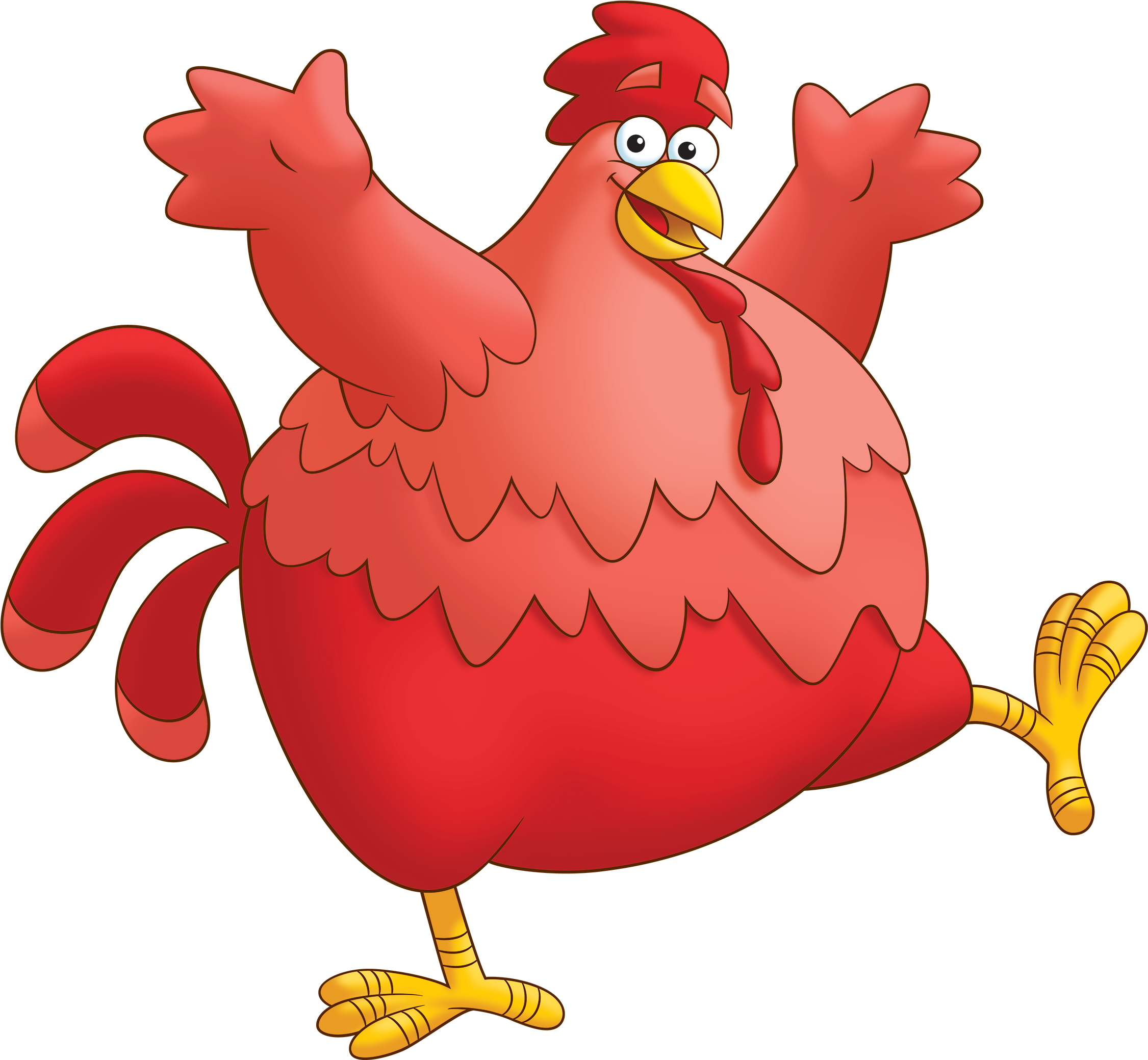 Dora The Explorer Wiki - Big Red Chicken On Dora, HD Png Download PNG with transparent background