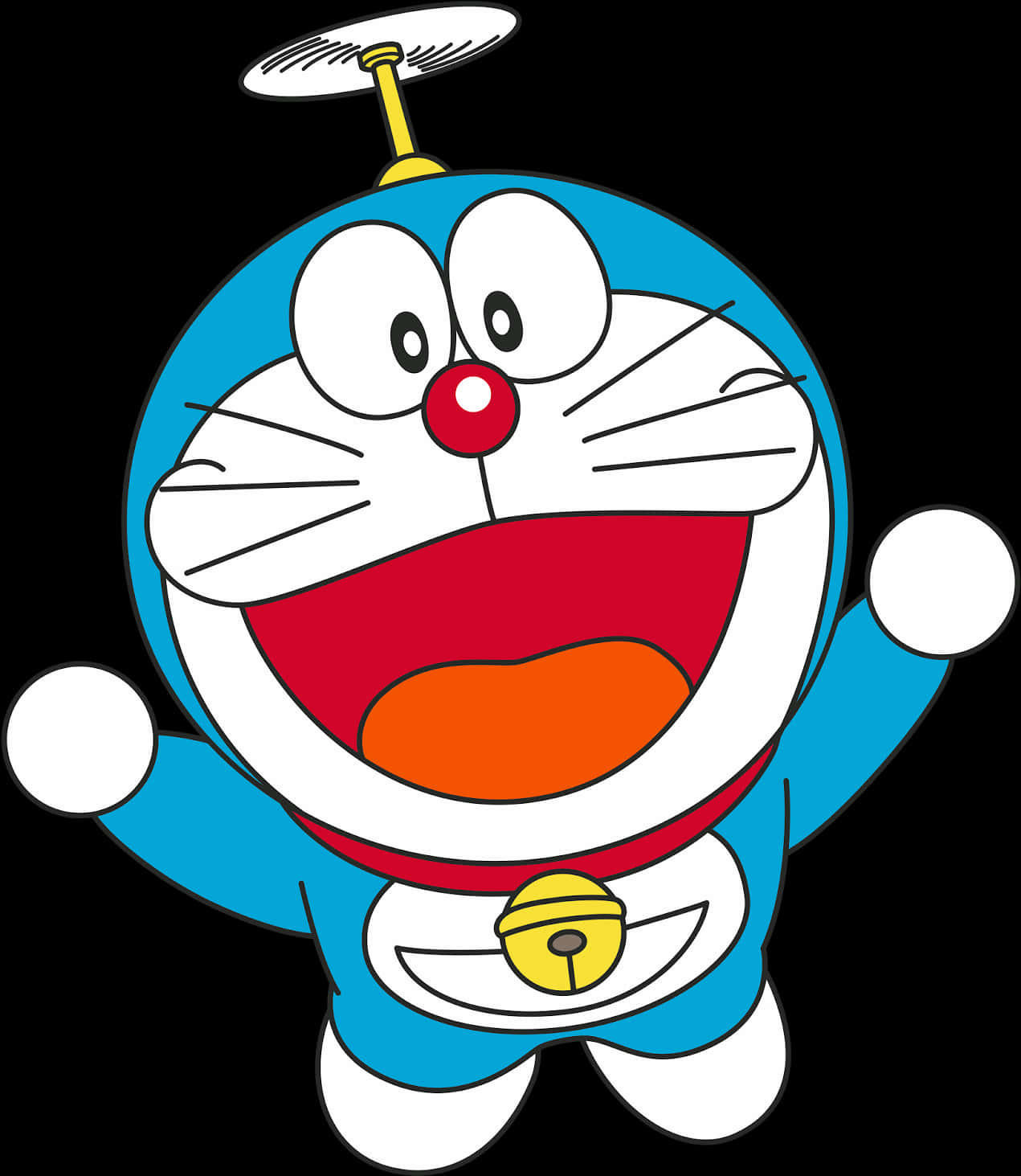 Doraemon Cartoon Character PNG with transparent background