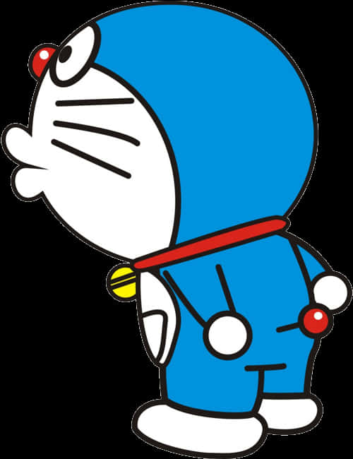 Doraemon Side Profile PNG with transparent background