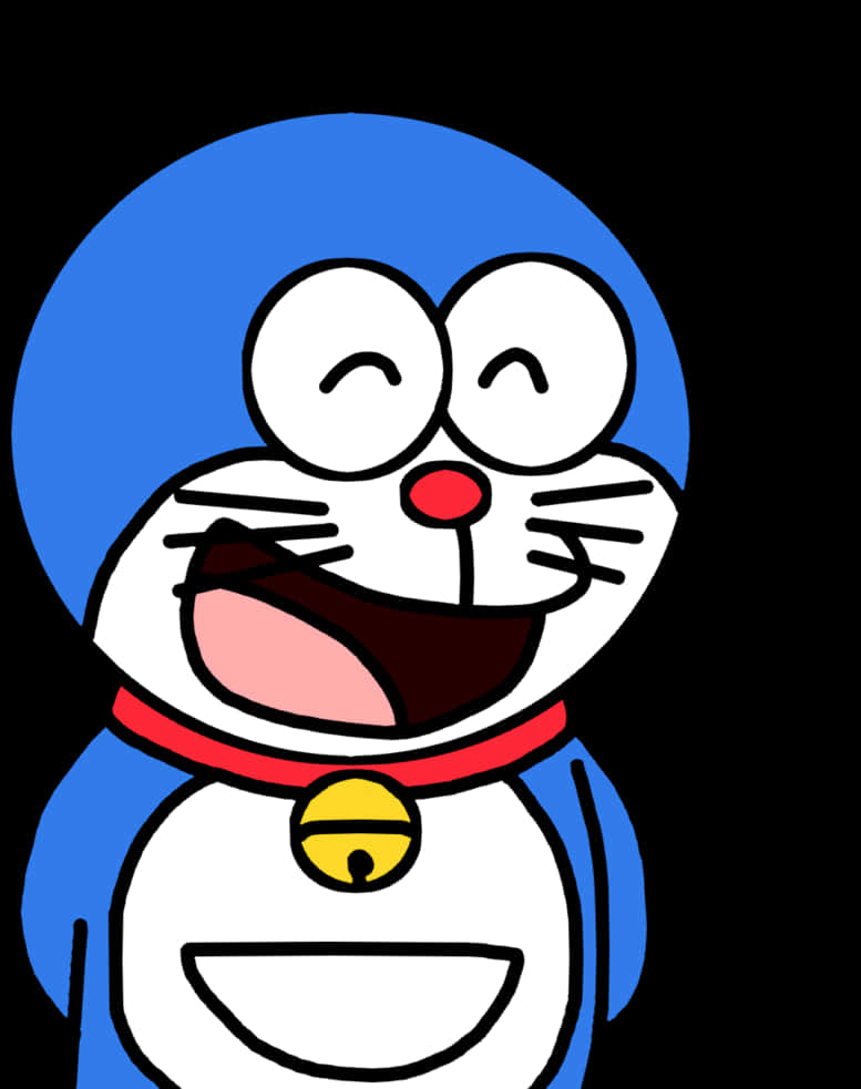 Doraemon Smiling Cartoon Character PNG with transparent background