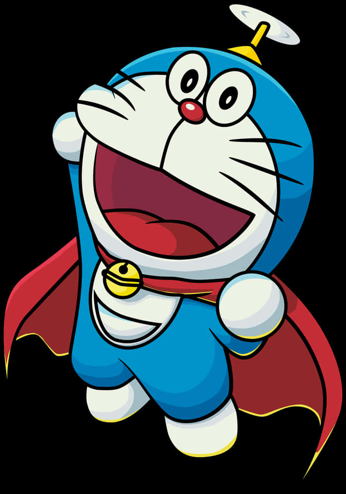 Doraemon_ Superhero_ Pose PNG with transparent background