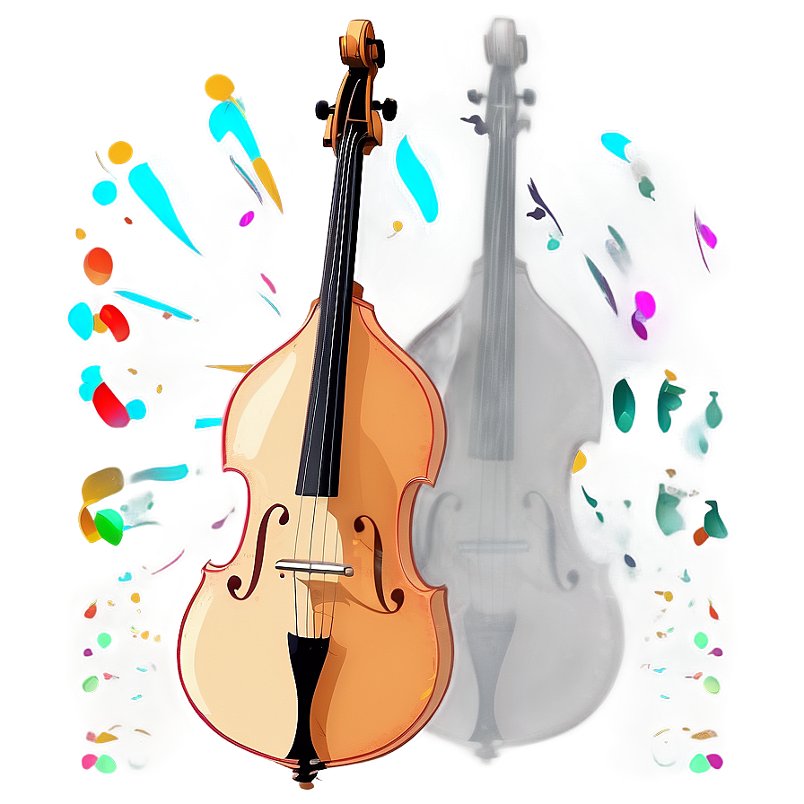 Double Bass Sunset Silhouette Png 4