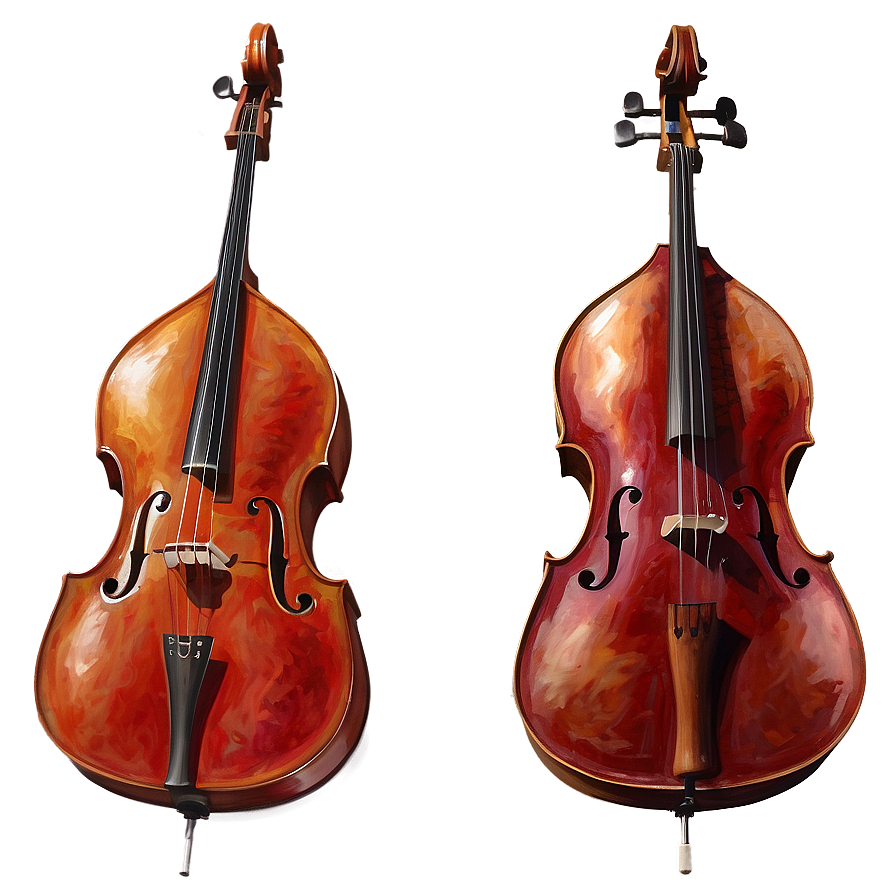 Double Bass Watercolor Png Esx