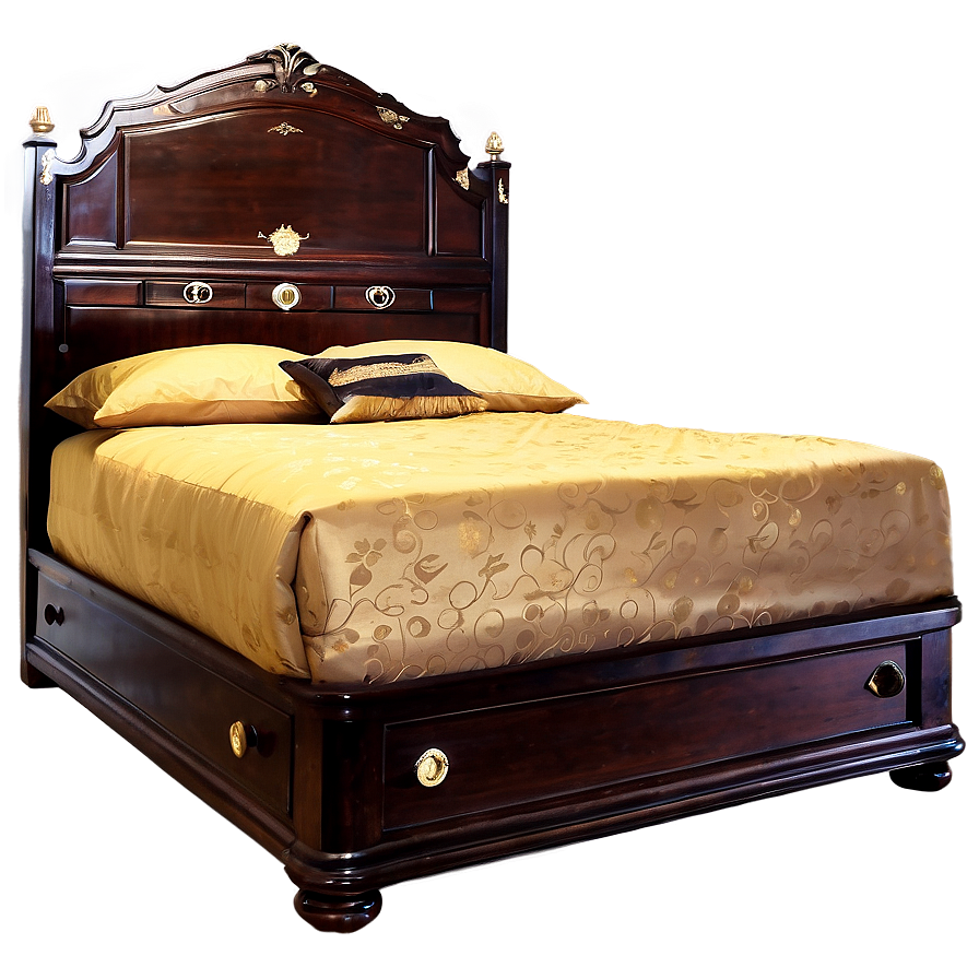 Double Bed Furniture Png 05042024