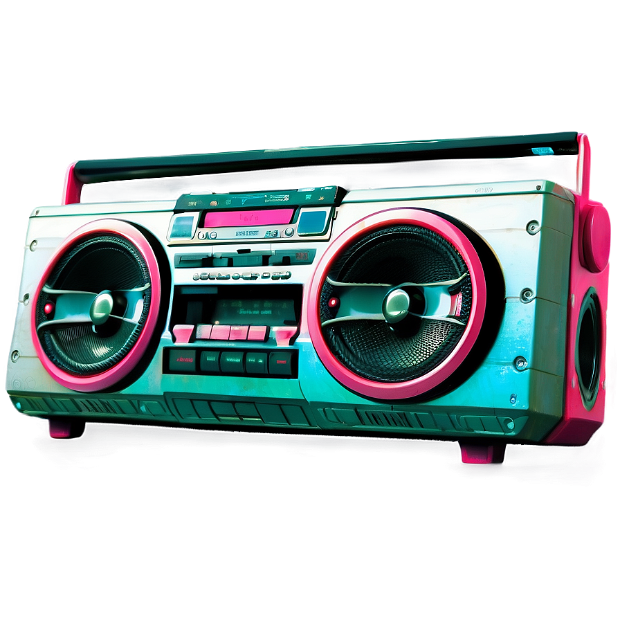 Double Cassette Boombox Png 73