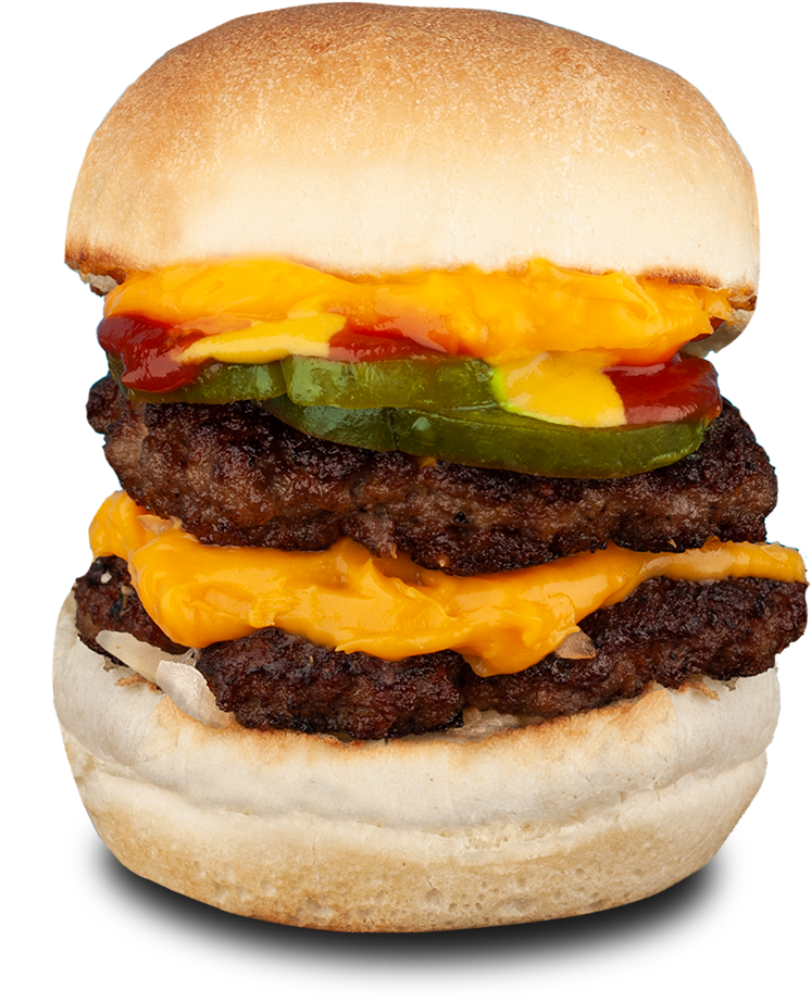 Double Cheeseburger Slider, HD Png Download PNG with transparent background