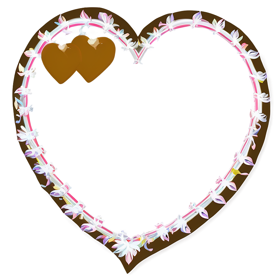 Double Heart Border Png 70