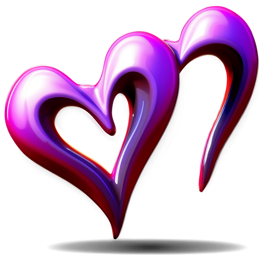 Double Heart Clipart Illustration Png 05252024