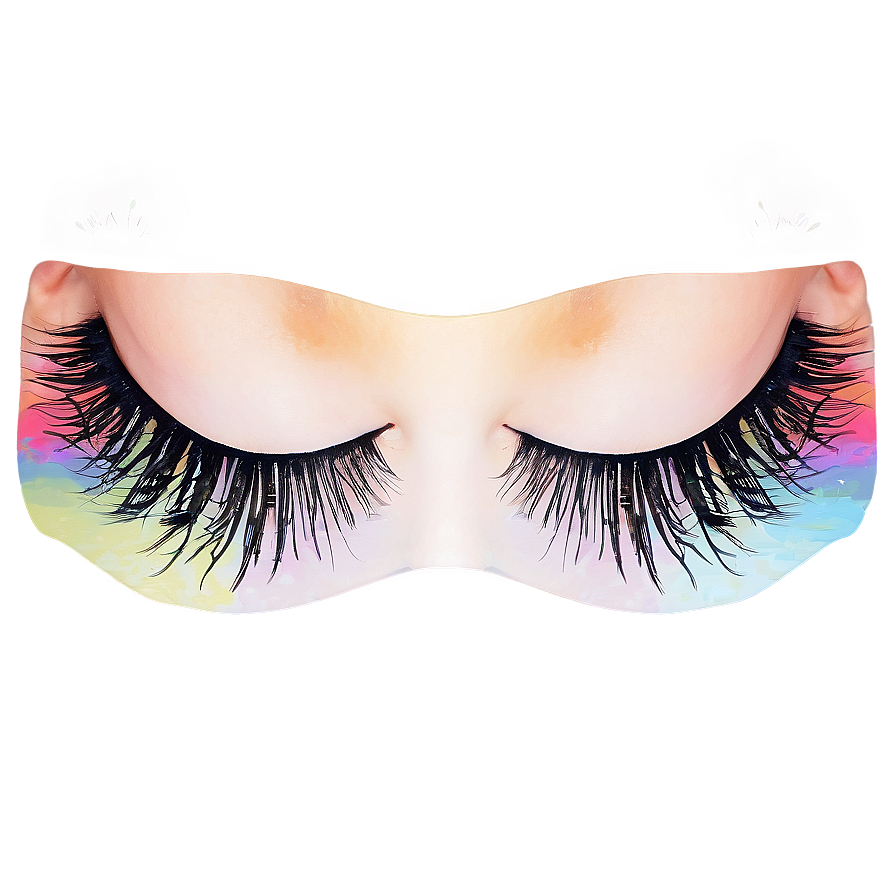 Double Layered Eyelashes Png Hba35