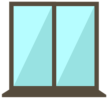 Double Pane Window Illustration PNG with transparent background