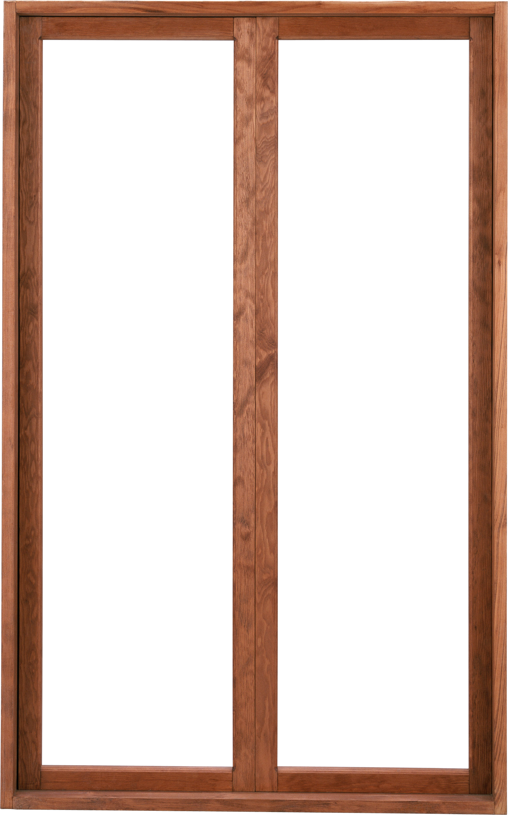 Double Panel Wooden Window Frame