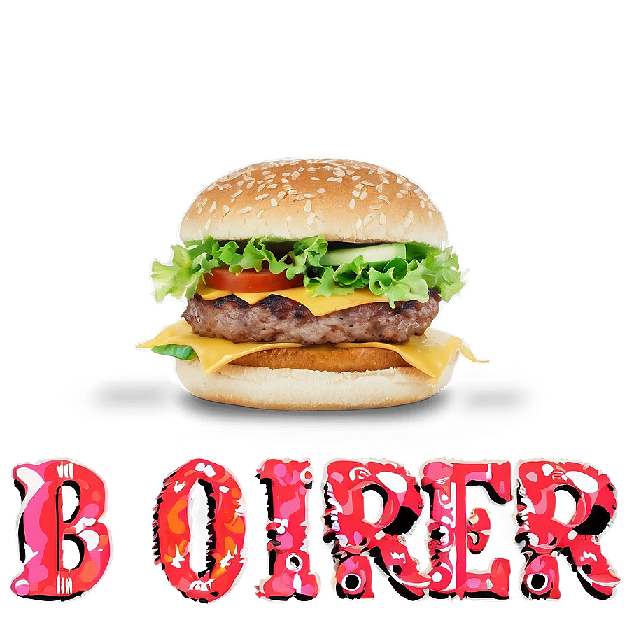 Double Patty Burger Png 05042024