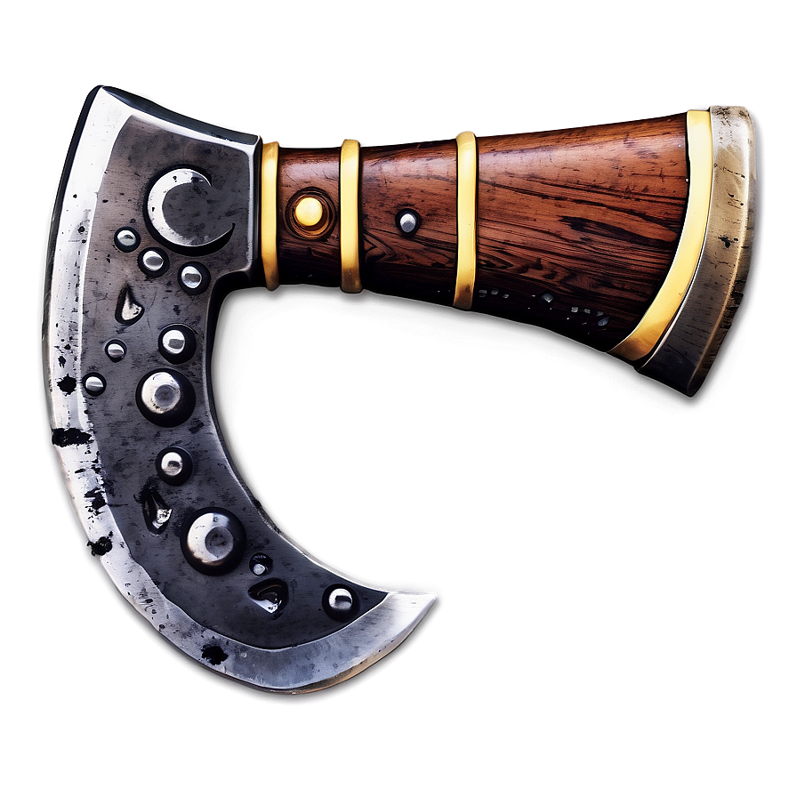 Double-Sided Axe Art PNG 05252024 PNG with transparent background