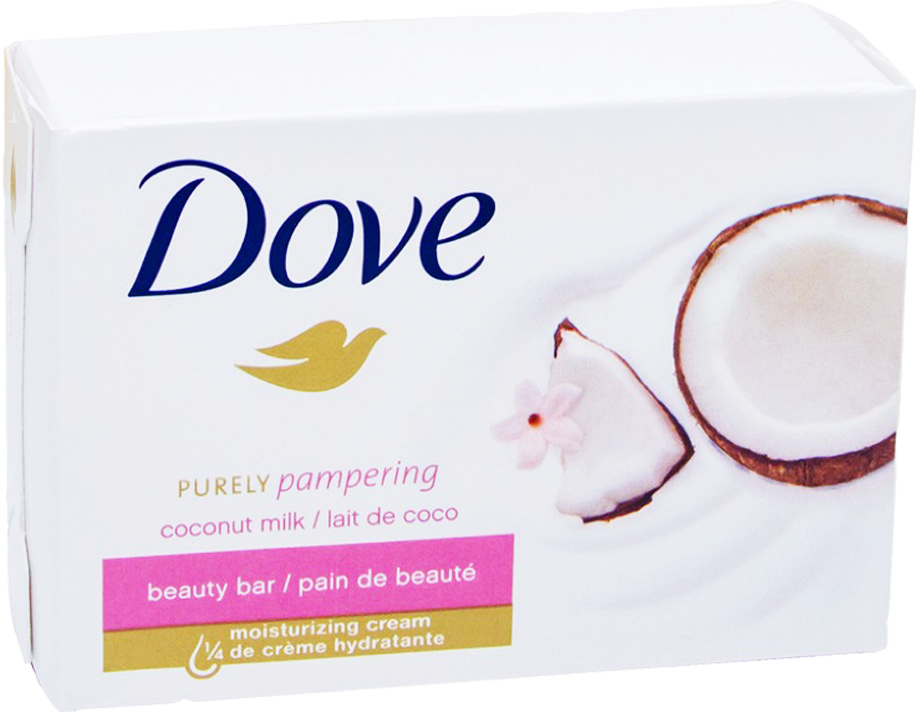 Dove Coconut Milk Beauty Bar Soap Packaging