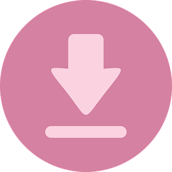 Download Icon Pink Background PNG with transparent background