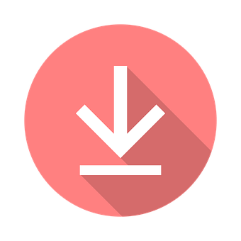 Download_ Icon_ Pink_ Background PNG with transparent background