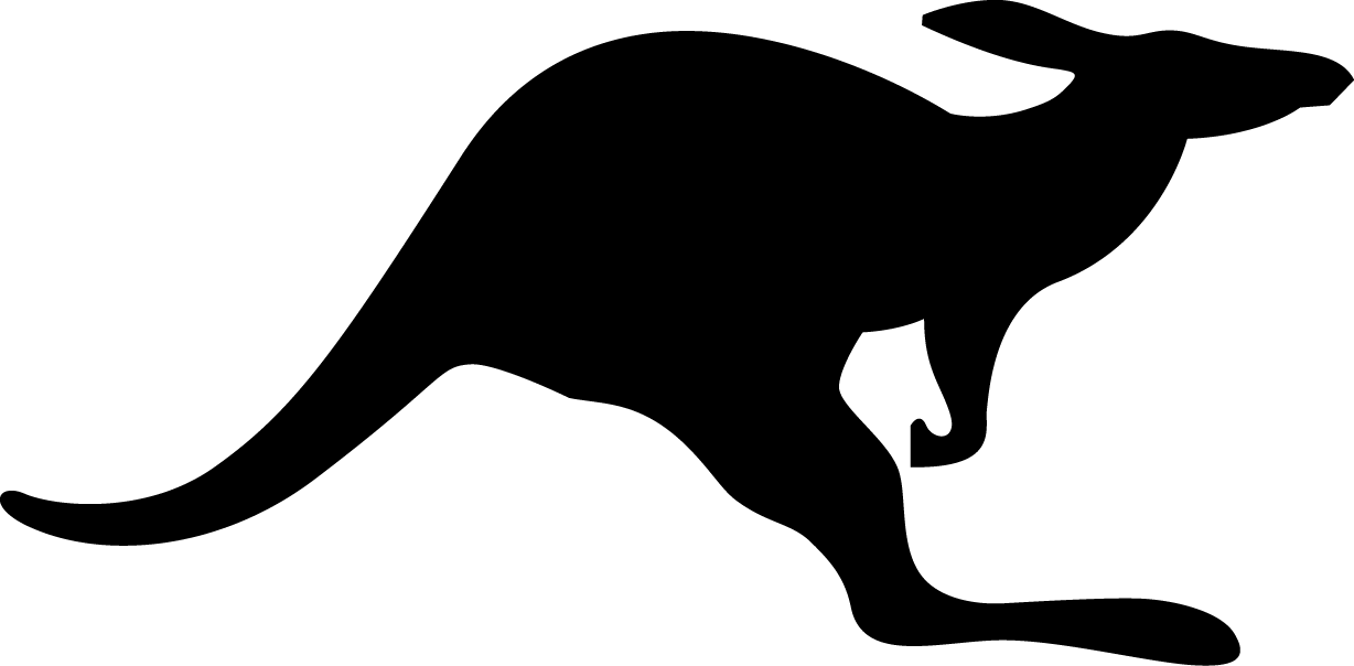 Download Kangaroo Png Hd - Black And White Kangaroo Png, Transparent Png PNG with transparent background