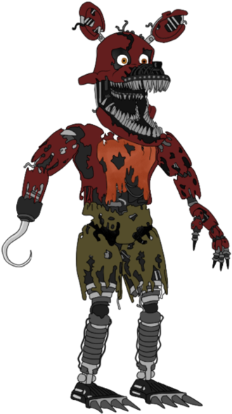 Download Nightmare Foxy Transparent - Fnaf 4 Foxy Png, Png Download PNG with transparent background