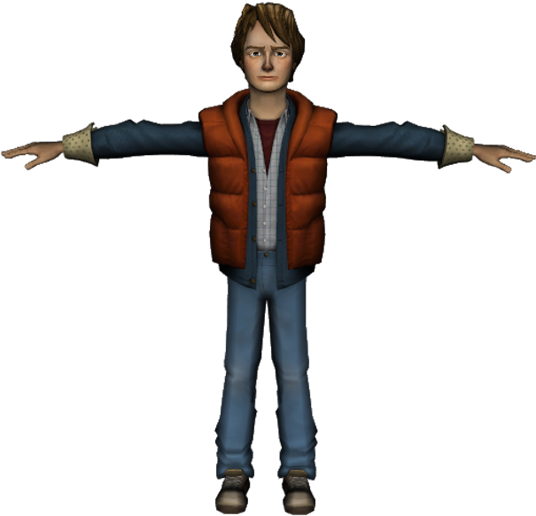 Download Zip Archive - Back To The Future The Game Marty Mcfly, HD Png Download PNG with transparent background