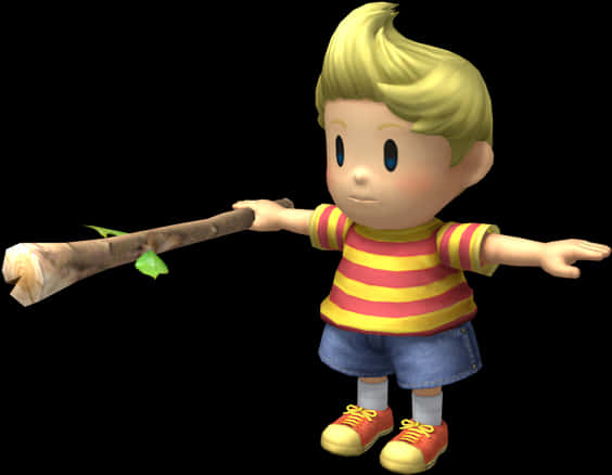 Download Zip Archive - Lucas Mother 3 T Pose, HD Png Download PNG with transparent background