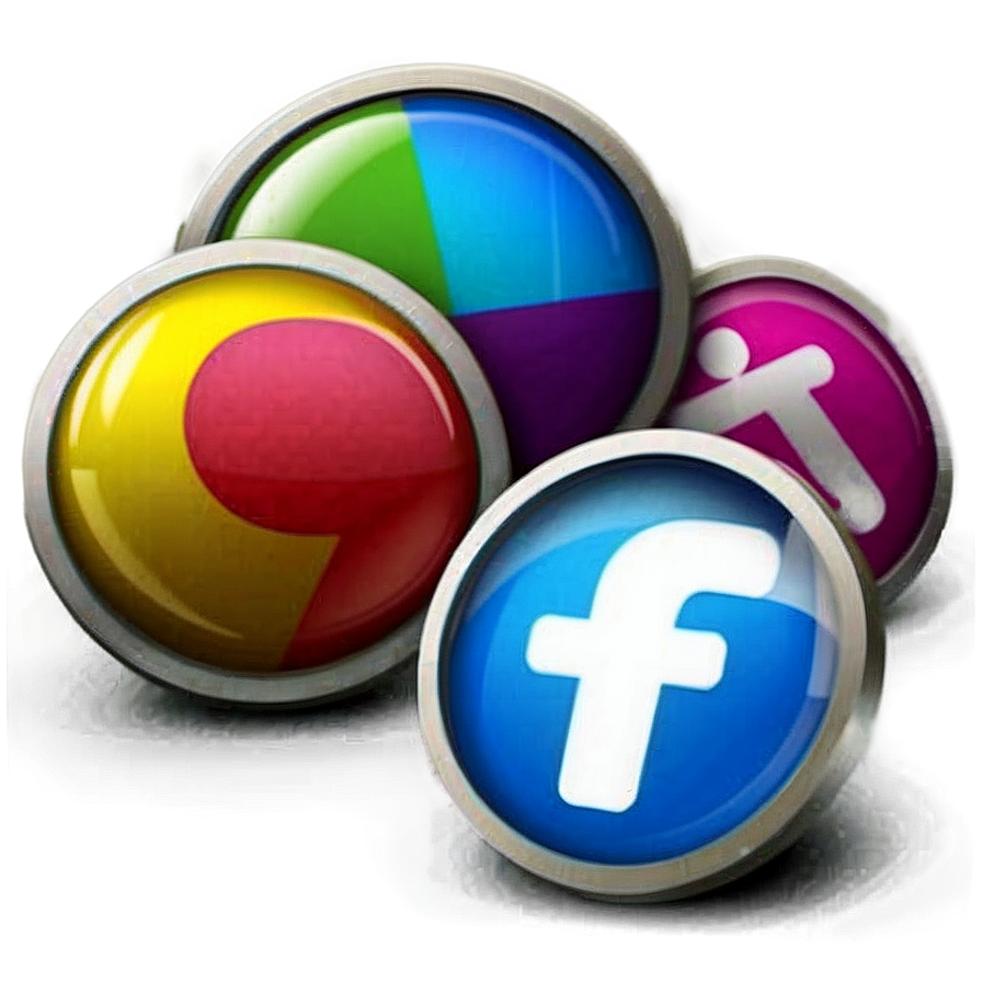 Downloadable Social Icons Set PNG 41 PNG image with a transparent background, free high-resolution download